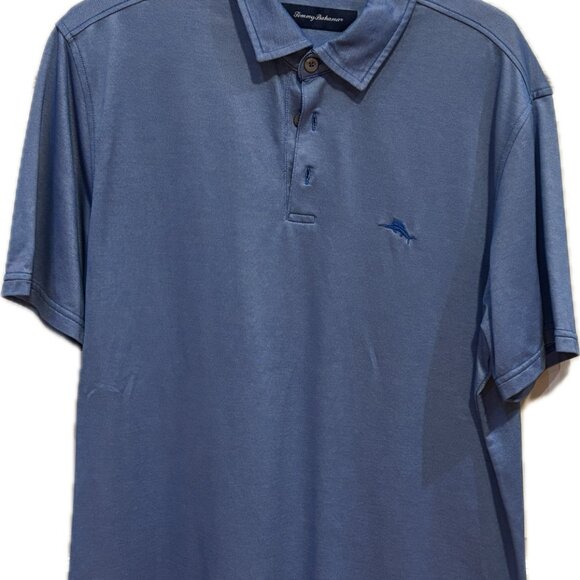 Tommy Bahama Men’s Shirt Five O'Clock Light Blue Polo - Picture 3 of 9